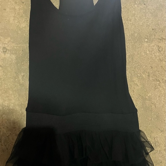 Mini black dress sz L Miley Cyrus  Max Azria sz L tutu racerback - Picture 1 of 4